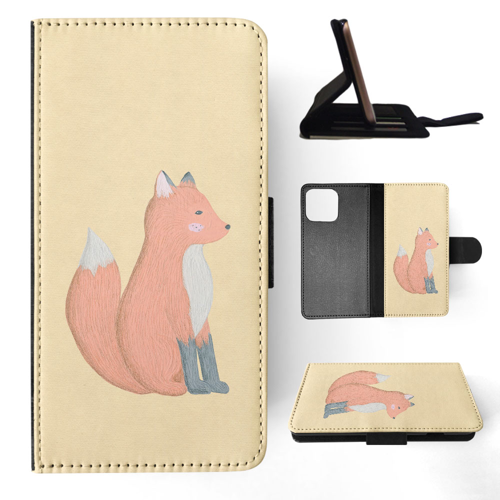 FLIP CASE FOR APPLE IPHONE|FOX SKETCH ART 1 - Picture 26 of 193