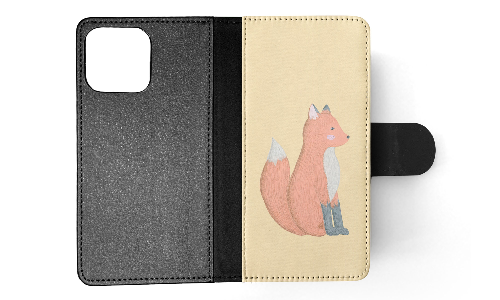 FLIP CASE FOR APPLE IPHONE|FOX SKETCH ART 1 - Picture 29 of 193