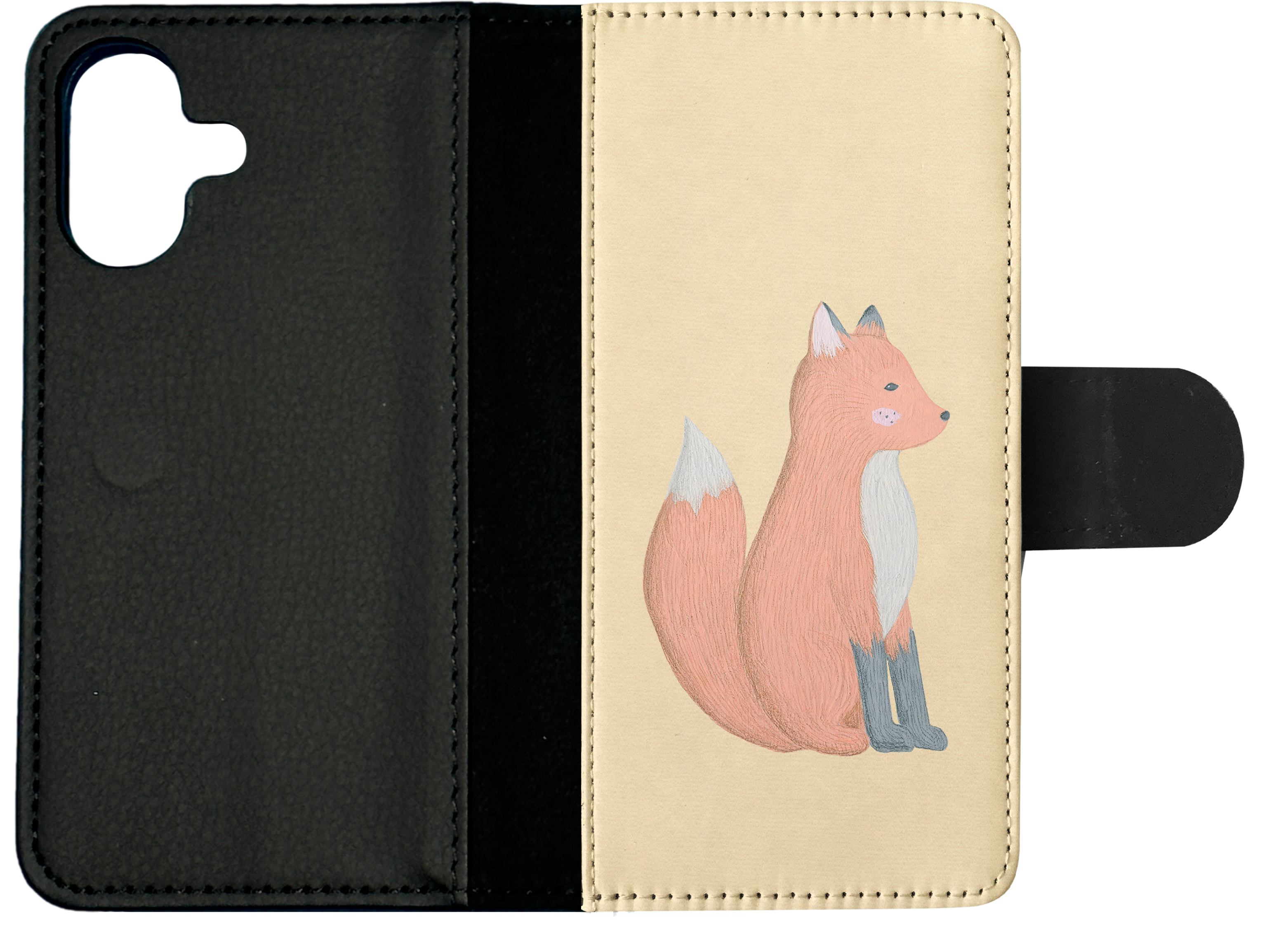 FLIP CASE FOR APPLE IPHONE|FOX SKETCH ART 1 - Picture 24 of 193