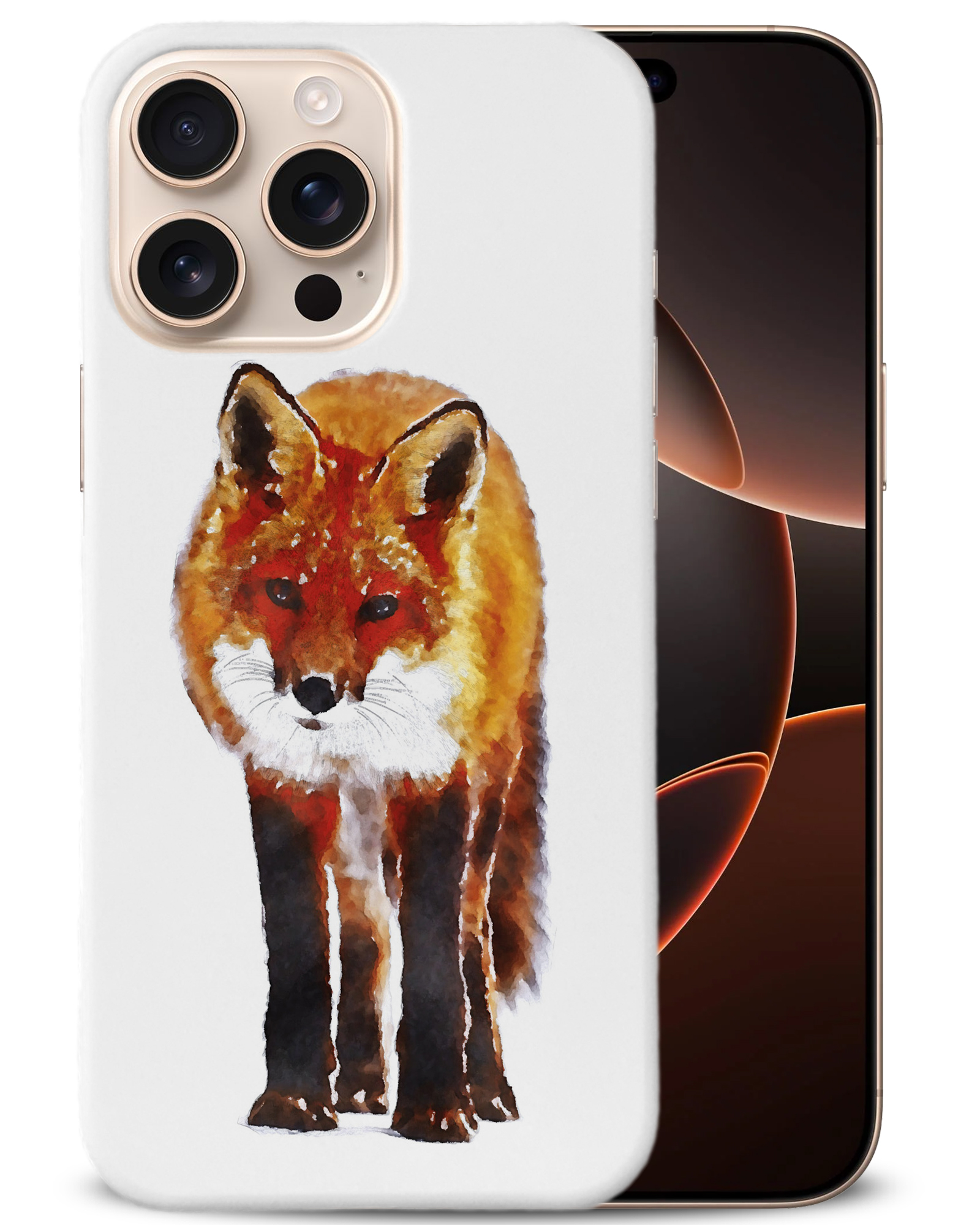 CASE COVER FOR APPLE IPHONE|WATERCOLOR FOX - Picture 2 of 44