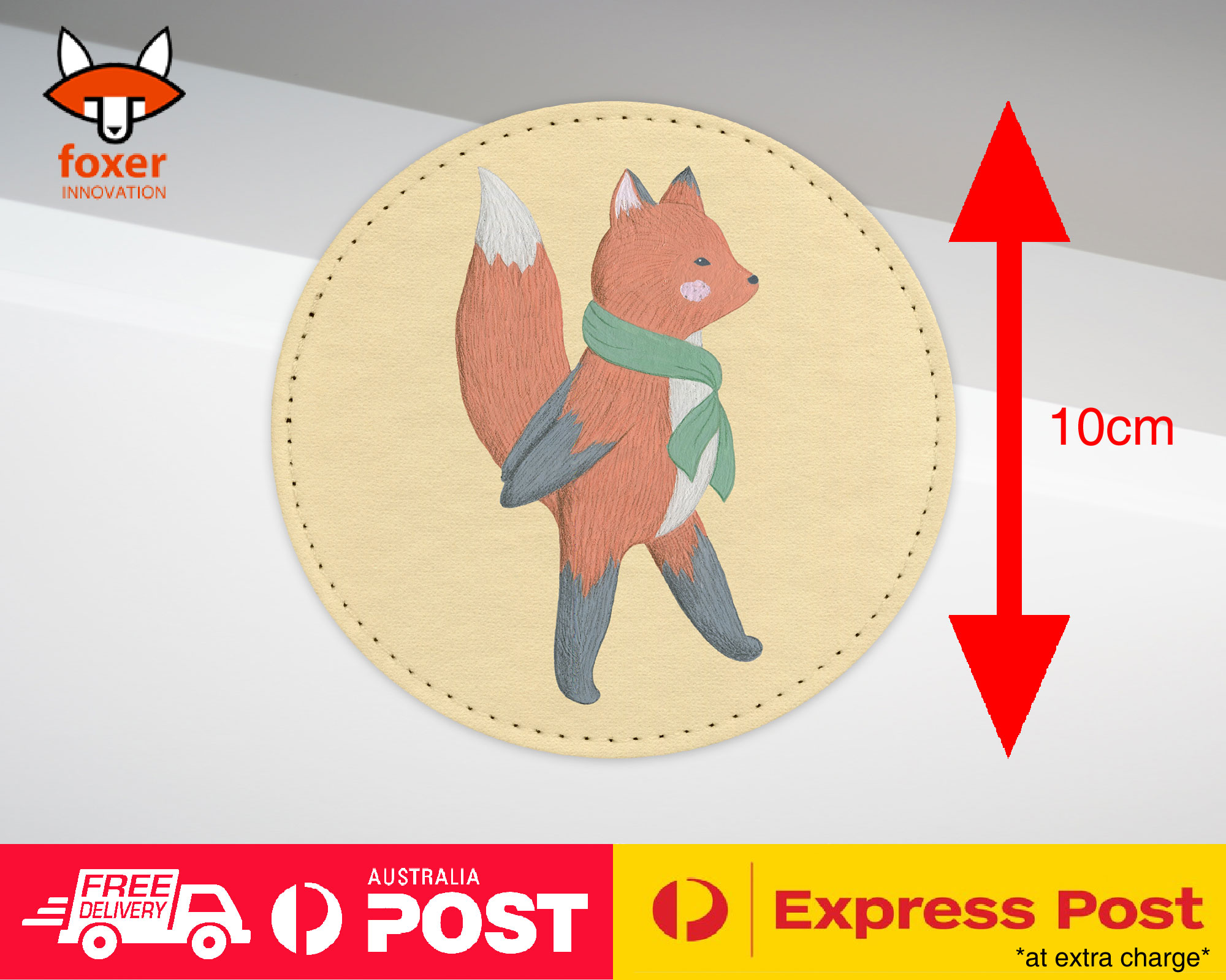 COASTER COFFEE DRINKING MAT|FOX SKETCH ART 2