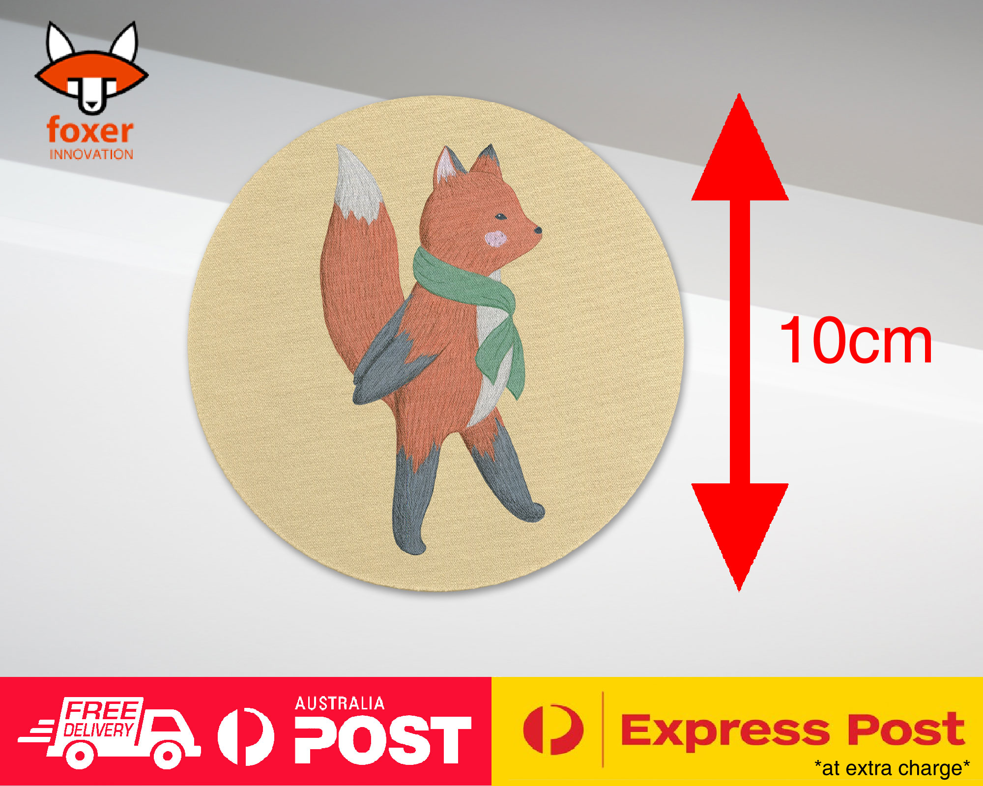 COASTER COFFEE DRINKING MAT|FOX SKETCH ART 2