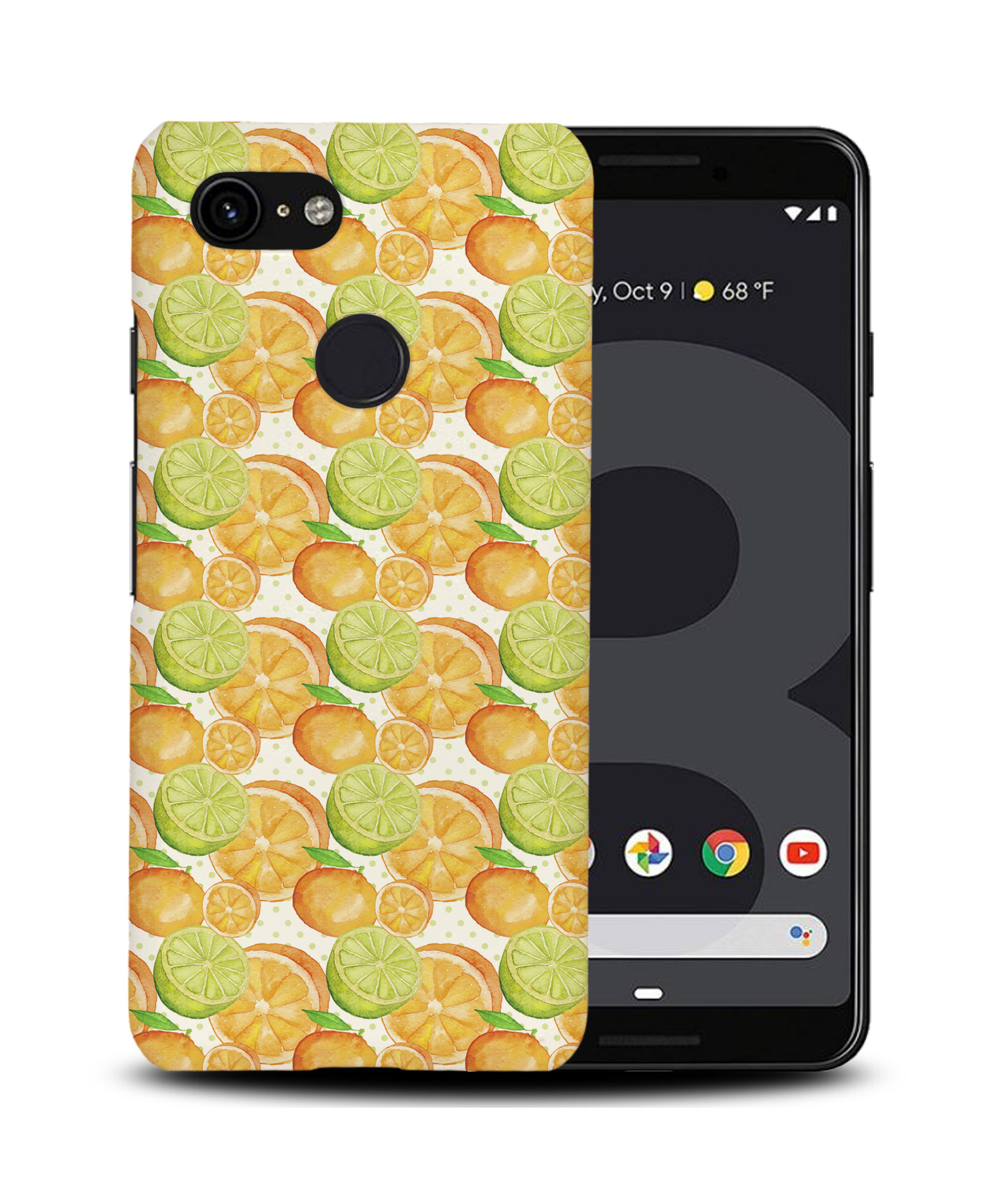 CASE COVER FOR GOOGLE PIXEL|ORANGE FRUIT LEMON PATTERN - Picture 7 of 11