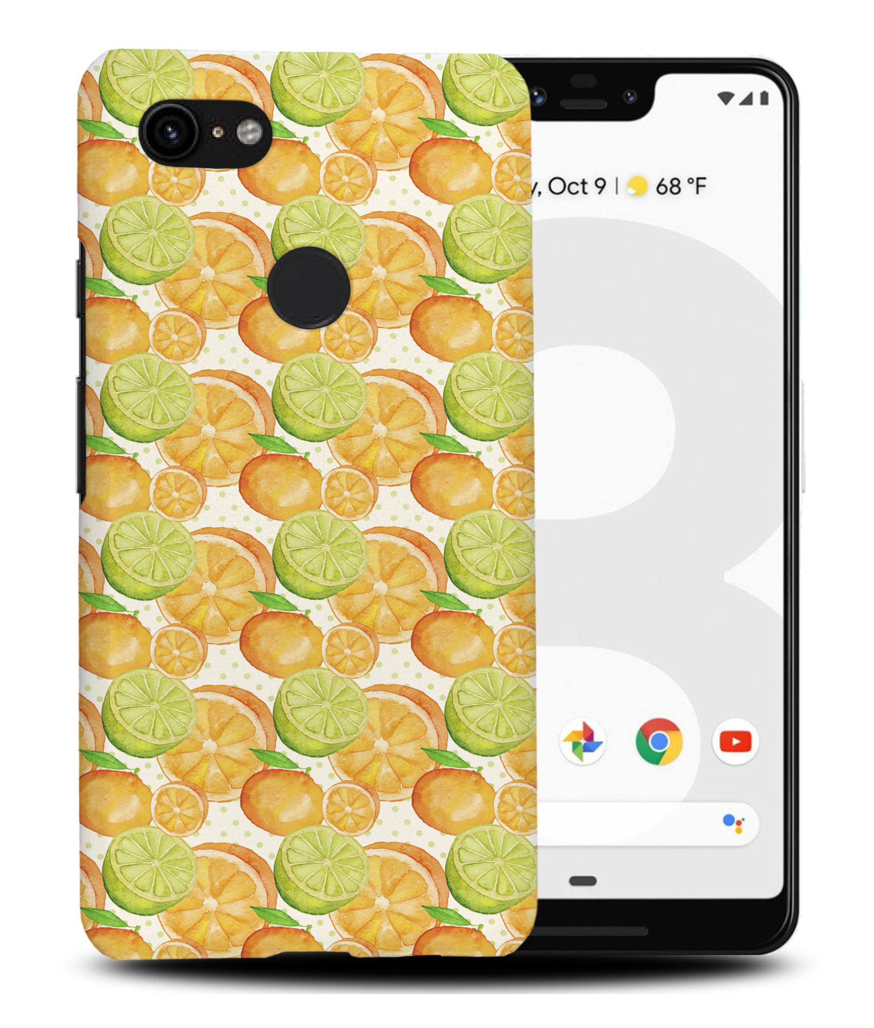 CASE COVER FOR GOOGLE PIXEL|ORANGE FRUIT LEMON PATTERN - Picture 6 of 11