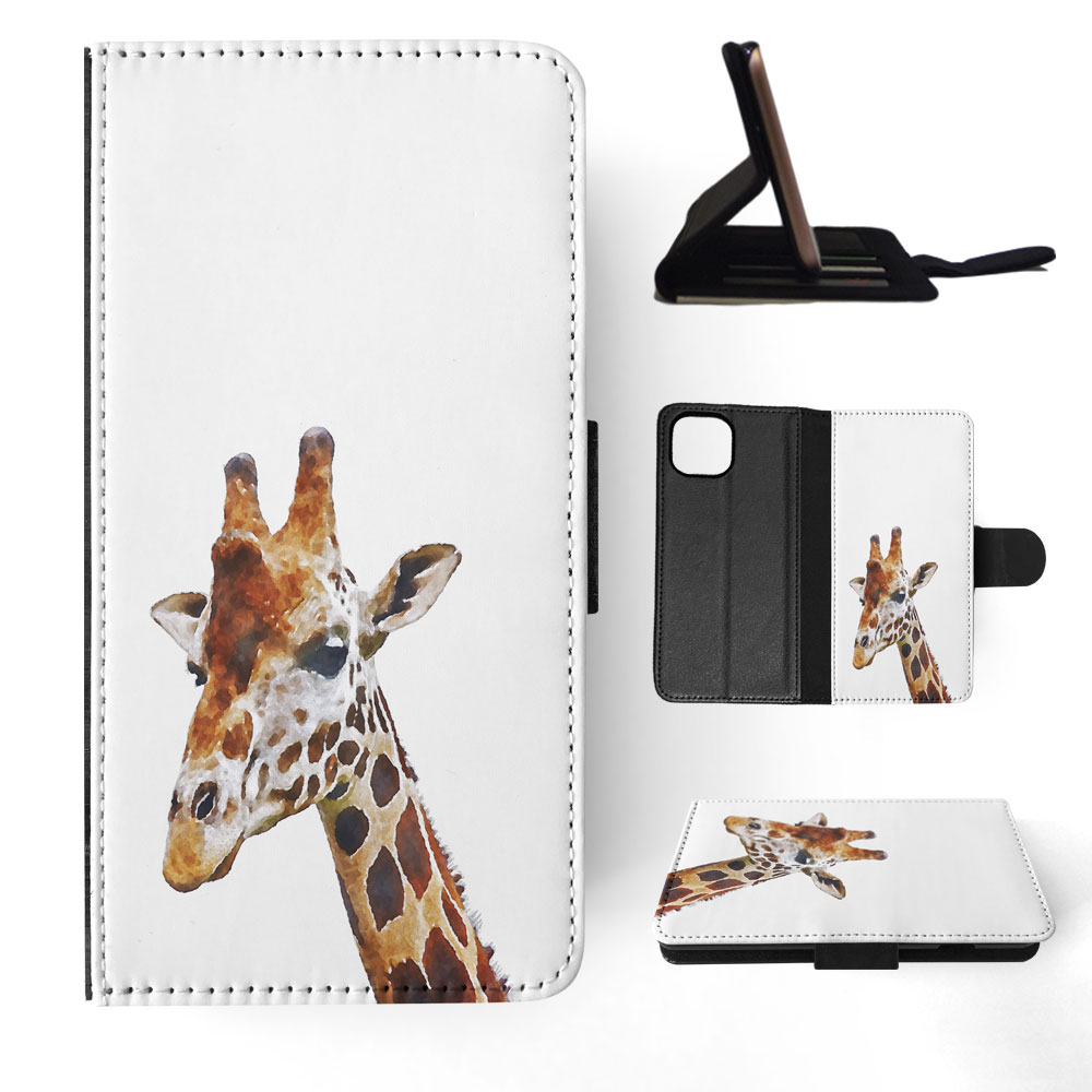 FLIP CASE FOR APPLE IPHONE|WATERCOLOR GIRAFFE 2 - Picture 56 of 193