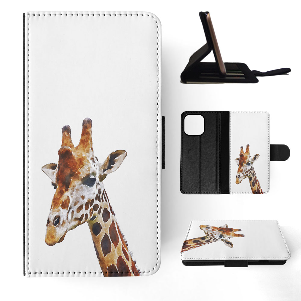 FLIP CASE FOR APPLE IPHONE|WATERCOLOR GIRAFFE 2 - Picture 46 of 193