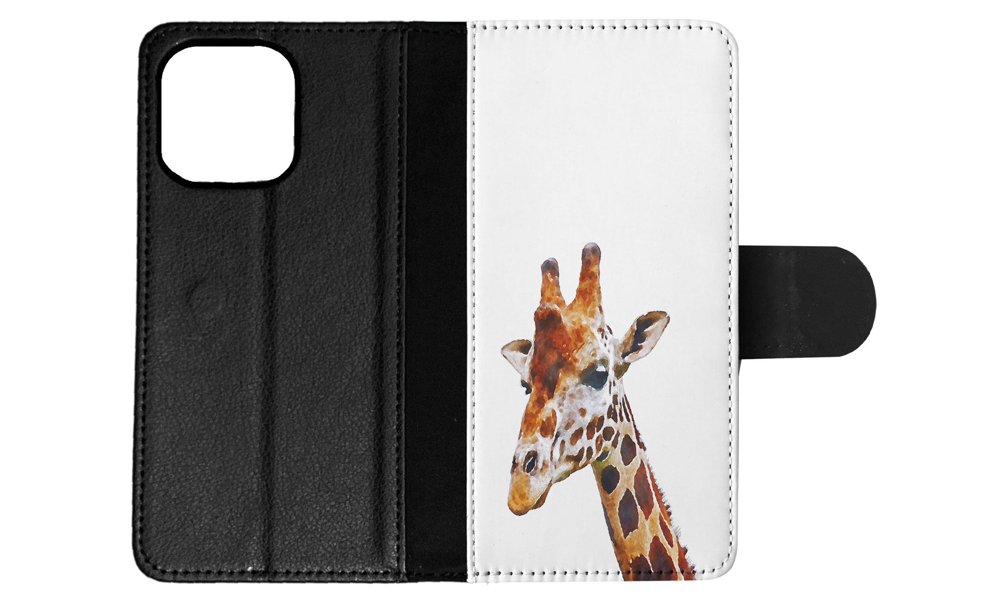 FLIP CASE FOR APPLE IPHONE|WATERCOLOR GIRAFFE 2 - Picture 49 of 193