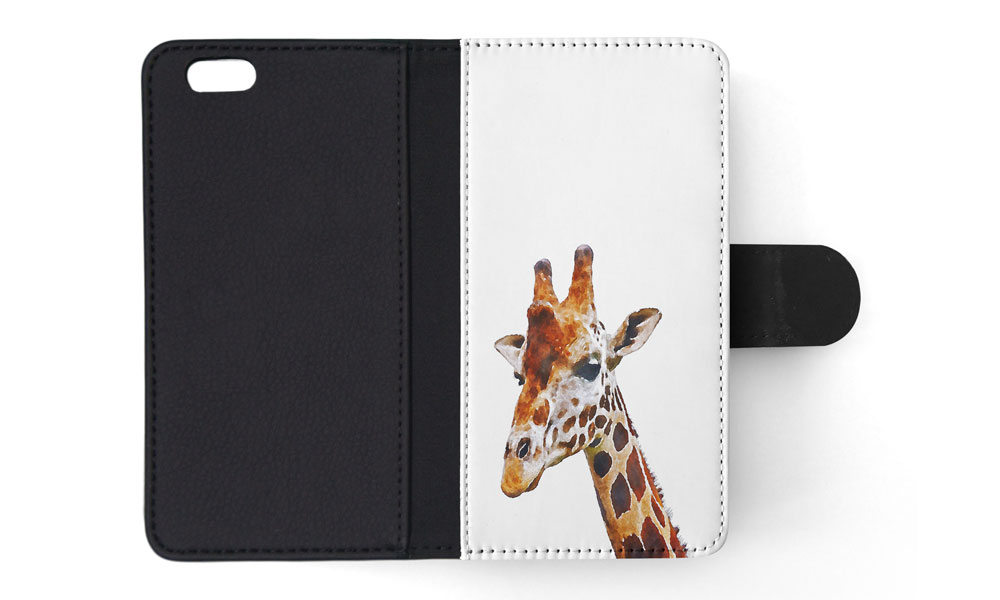 FLIP CASE FOR APPLE IPHONE|WATERCOLOR GIRAFFE 2 - Picture 162 of 193