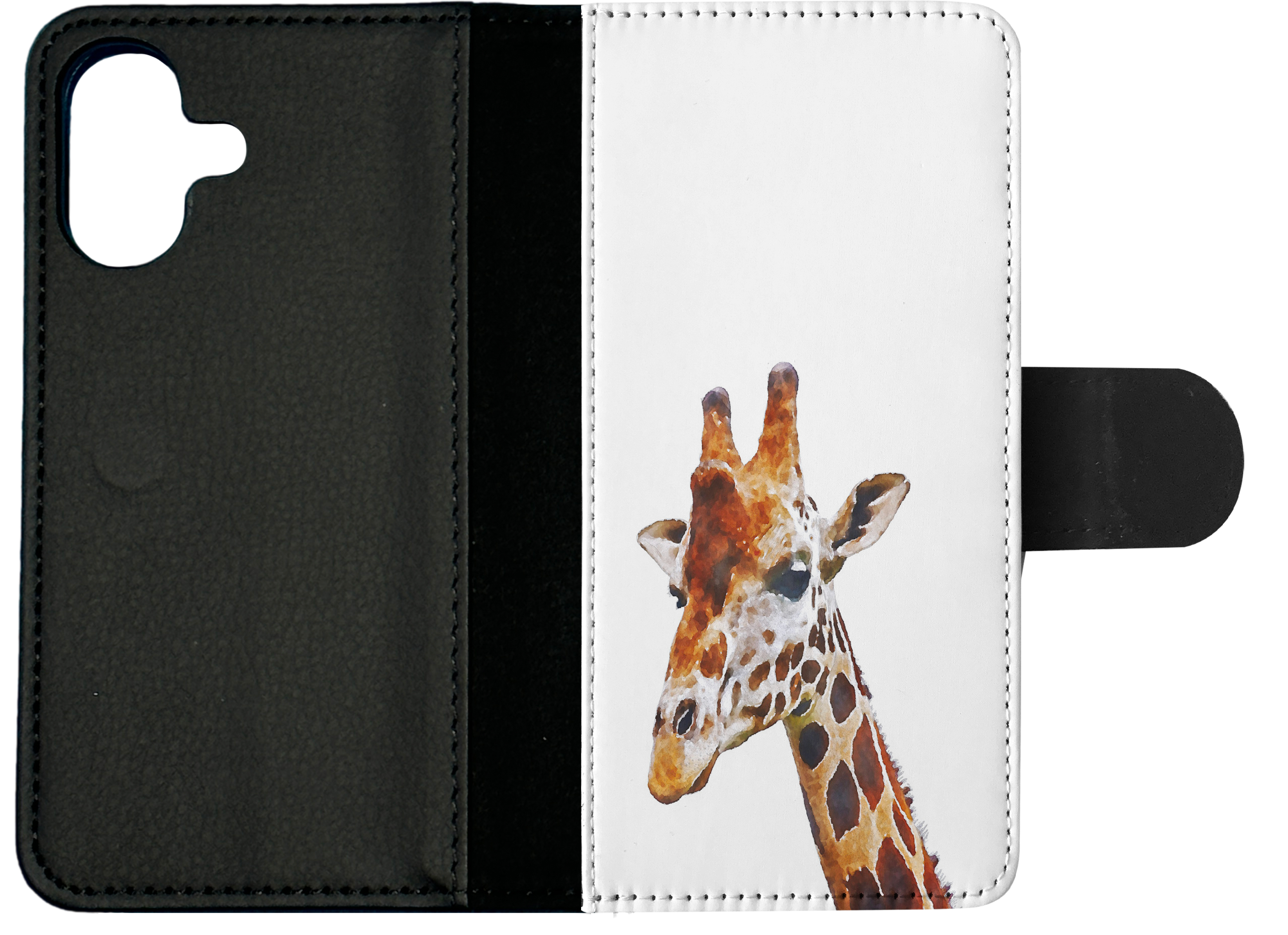 FLIP CASE FOR APPLE IPHONE|WATERCOLOR GIRAFFE 2 - Picture 24 of 193