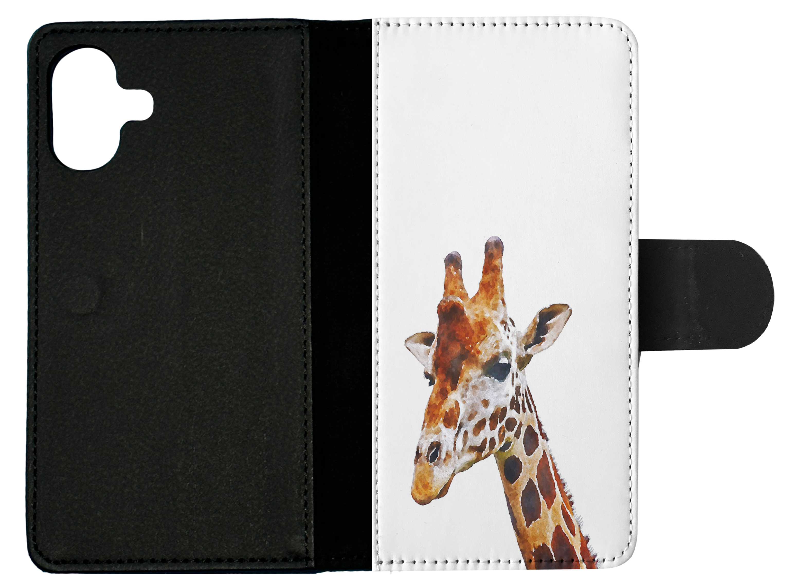 FLIP CASE FOR APPLE IPHONE|WATERCOLOR GIRAFFE 2 - Picture 19 of 193