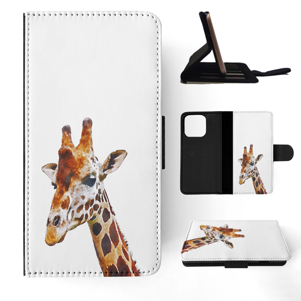 FLIP CASE FOR APPLE IPHONE|WATERCOLOR GIRAFFE 2 - Picture 11 of 193