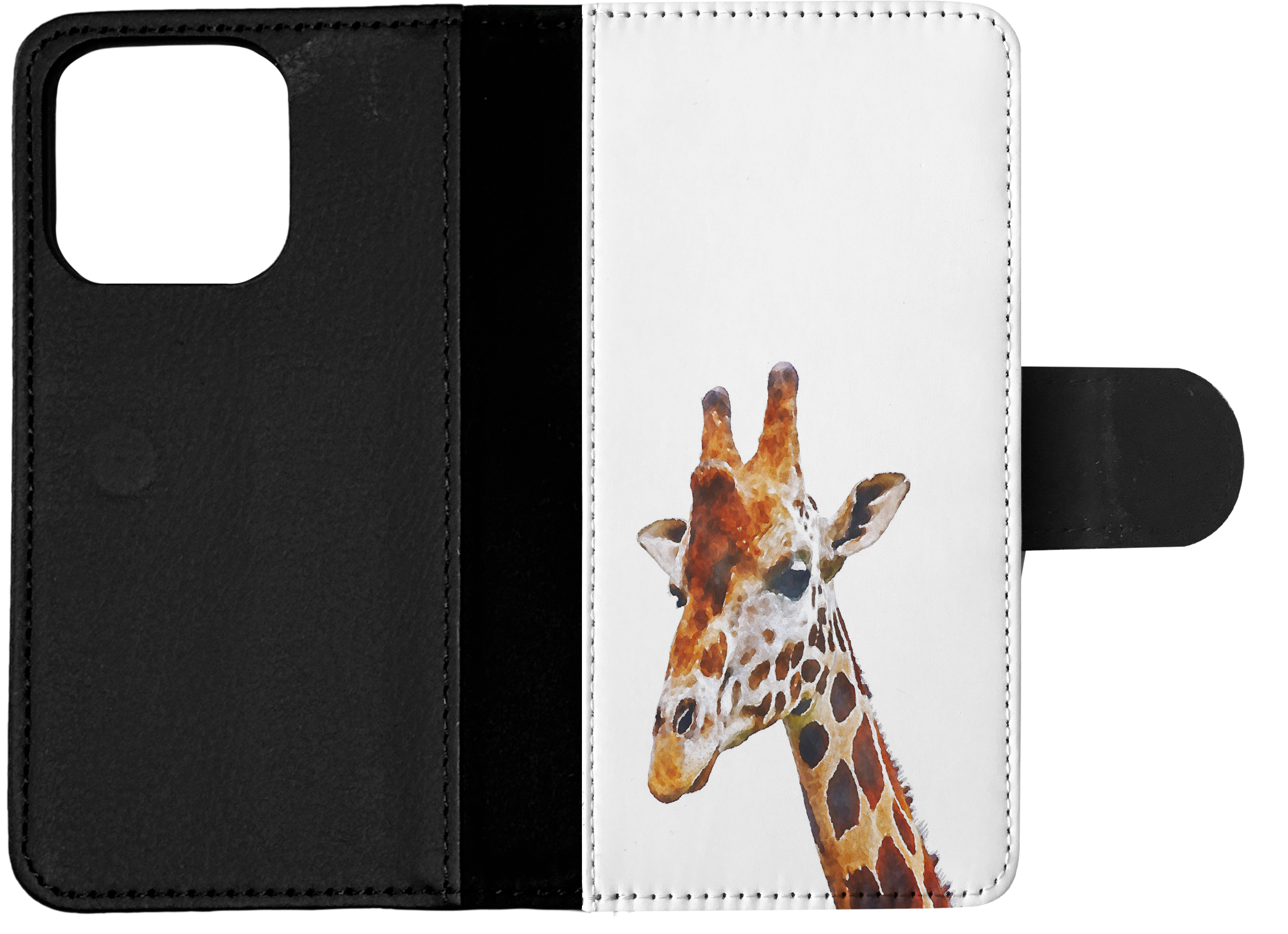 FLIP CASE FOR APPLE IPHONE|WATERCOLOR GIRAFFE 2 - Picture 14 of 193