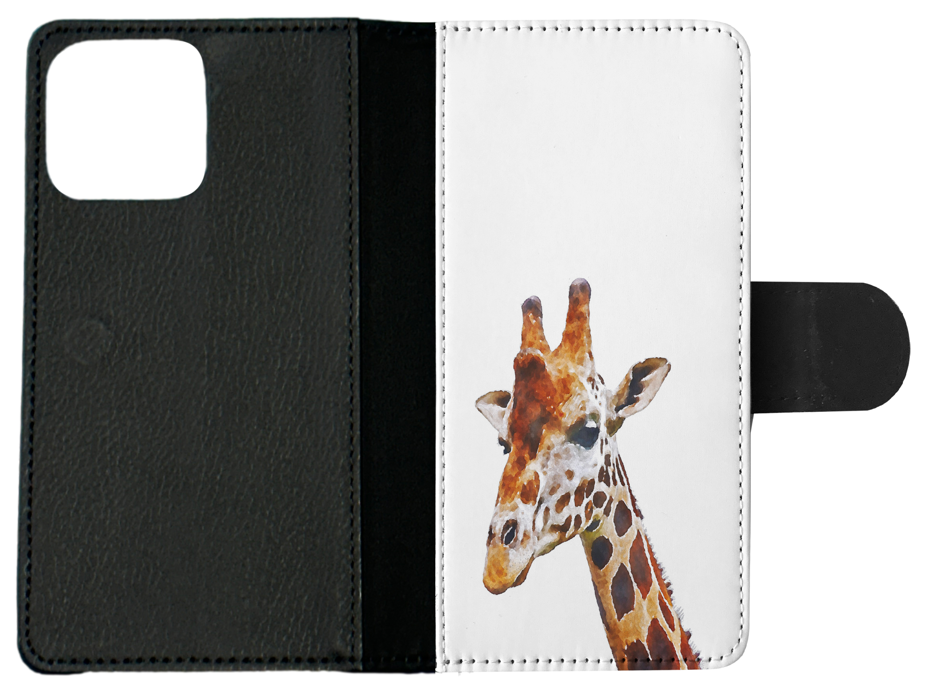 FLIP CASE FOR APPLE IPHONE|WATERCOLOR GIRAFFE 2 - Picture 9 of 193