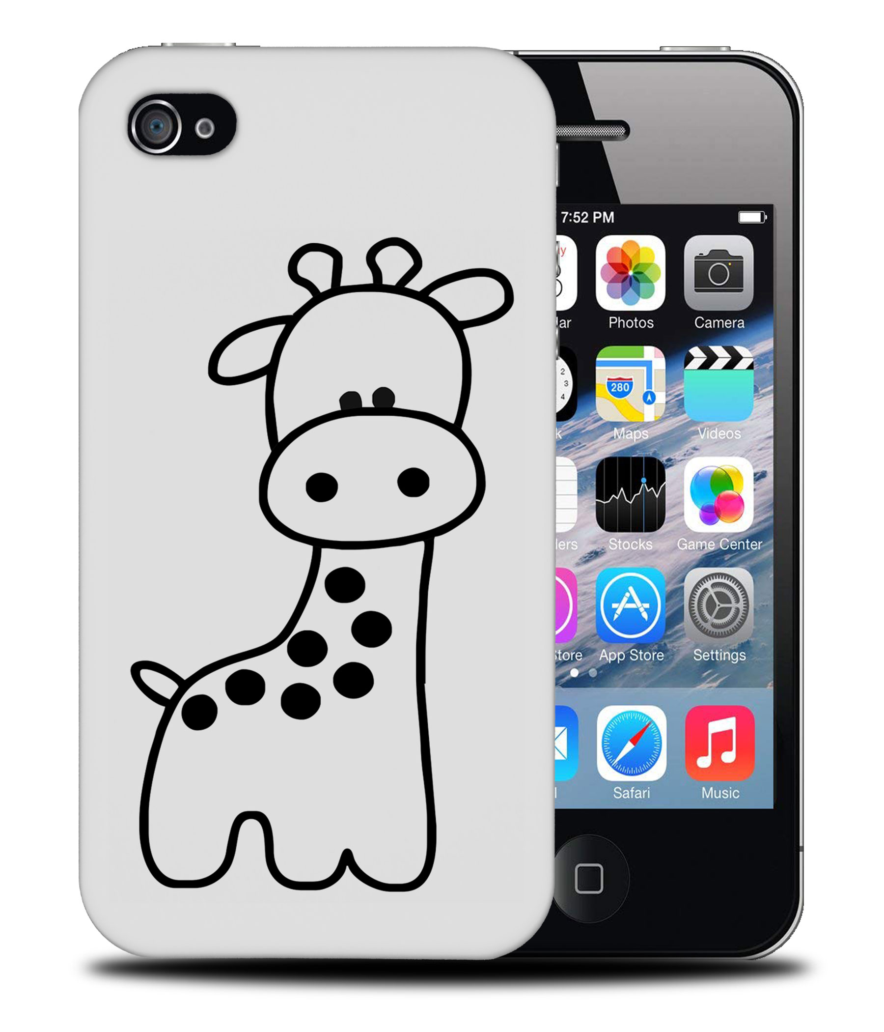 CASE COVER FOR APPLE IPHONE|CUTE GIRAFFE 2 - Picture 40 of 44