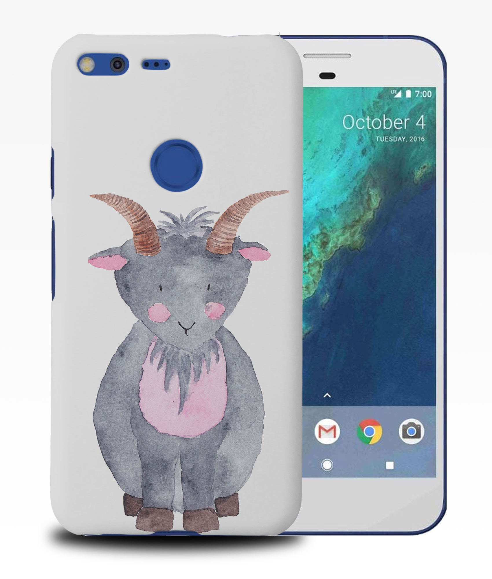 CASE COVER FOR GOOGLE PIXEL|WATERCOLOR GOAT - Imagen 10 de 11