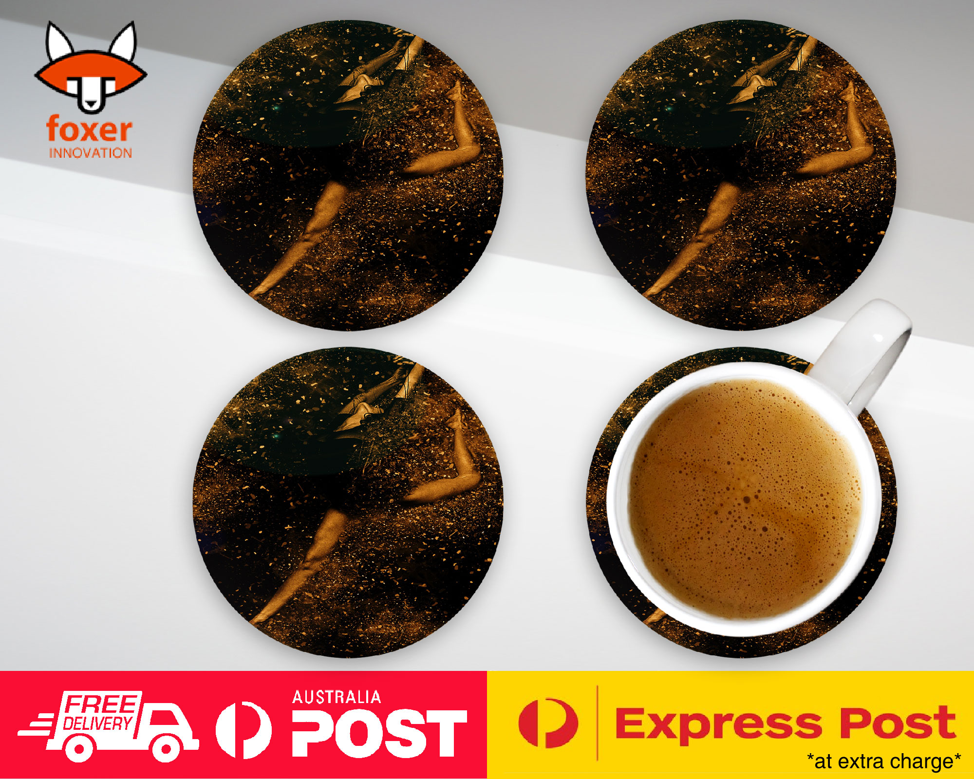 COASTER COFFEE DRINKING MAT|GYMNASTIC DANCER 4