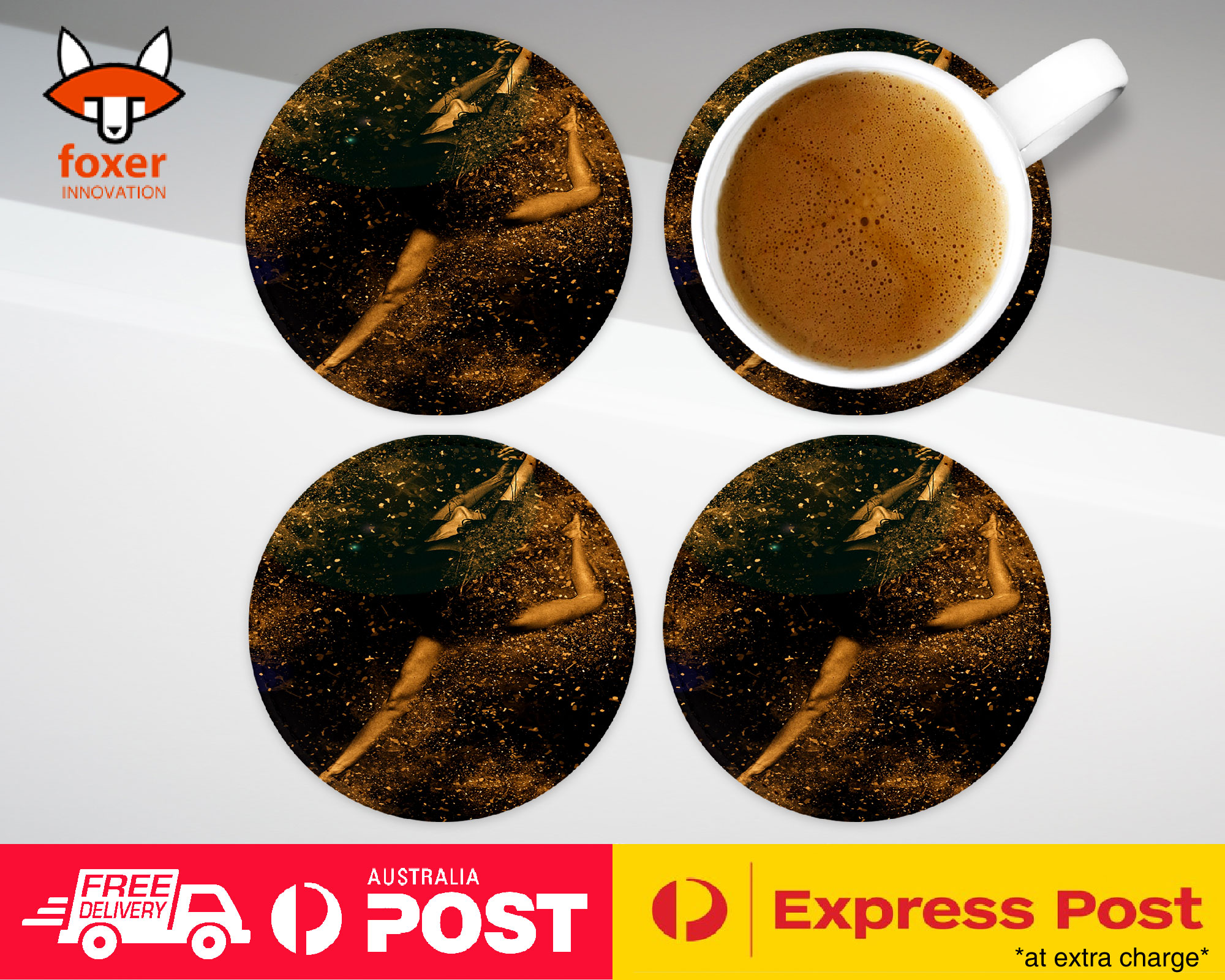 COASTER COFFEE DRINKING MAT|GYMNASTIC DANCER 4