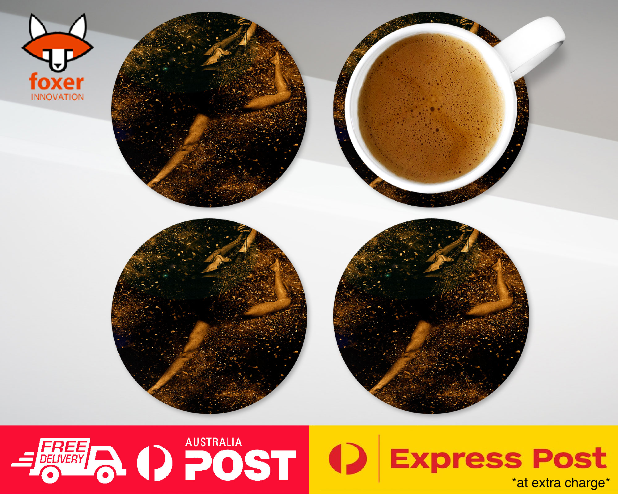 COASTER COFFEE DRINKING MAT|GYMNASTIC DANCER 4