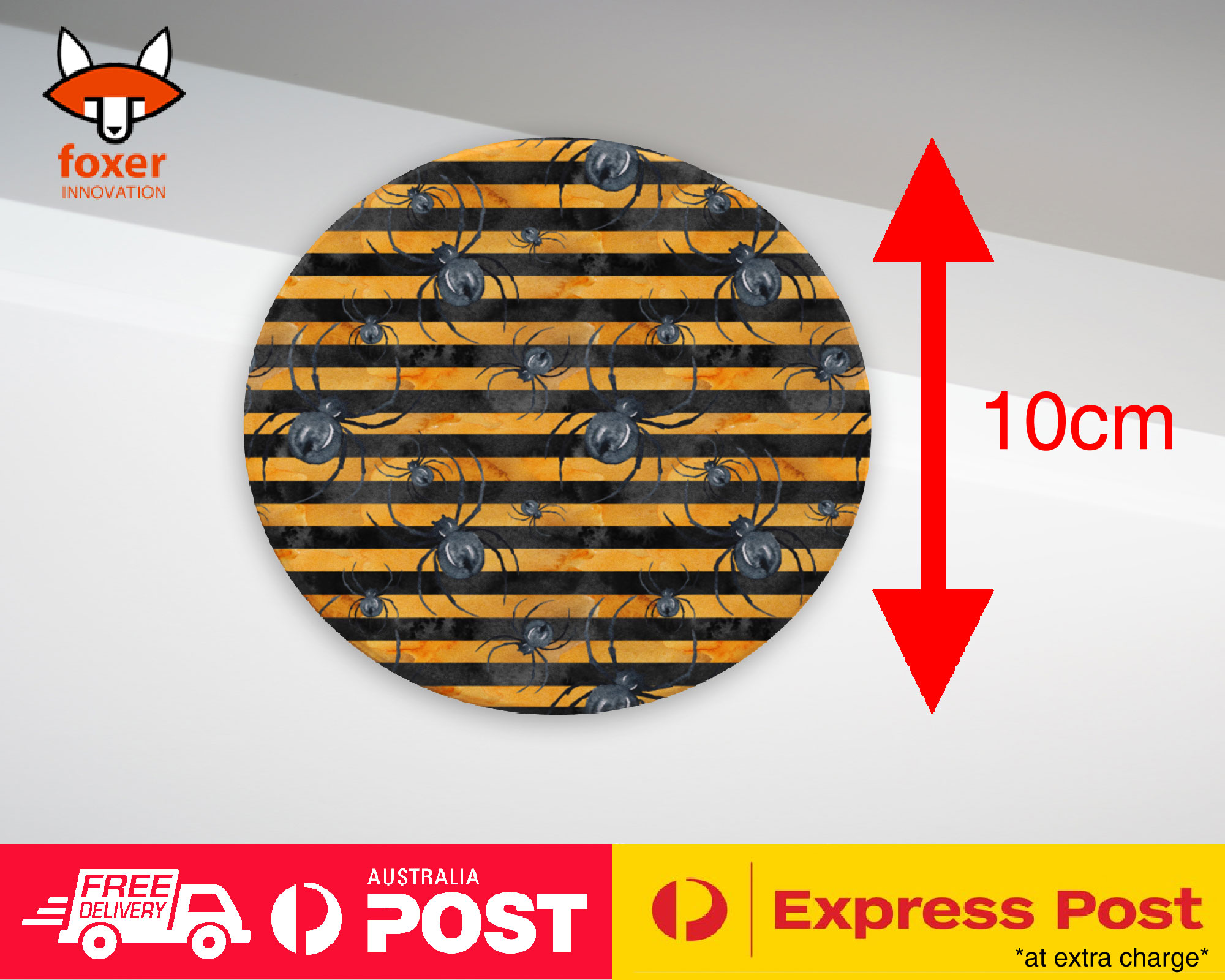 COASTER COFFEE DRINKING MAT|HALLOWEEN SPIDER PATTERN