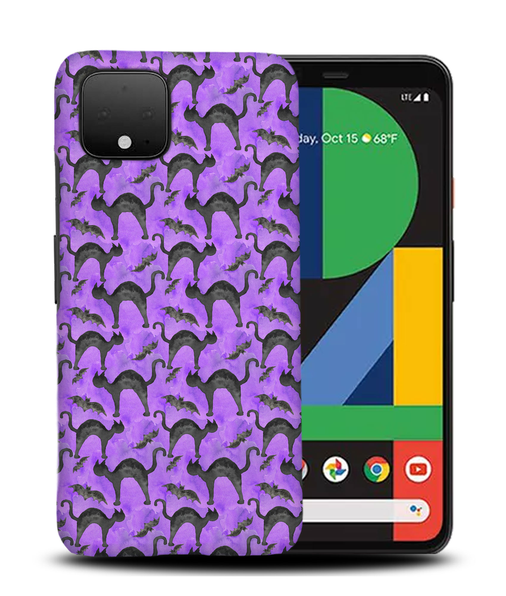 CASE COVER FOR GOOGLE PIXEL|HALLOWEEN BLACK CAT PATTERN - 第 5/11 張圖片