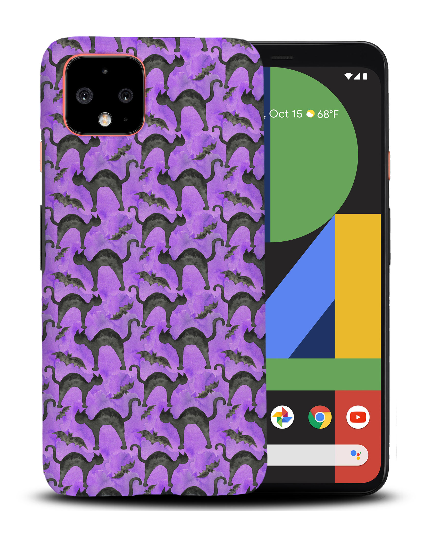 CASE COVER FOR GOOGLE PIXEL|HALLOWEEN BLACK CAT PATTERN - 第 4/11 張圖片