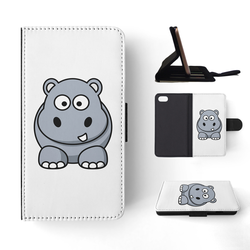 FLIP CASE FOR APPLE IPHONE|HIPPO HIPPOPOTAMUS 1 - Bild 134 von 193