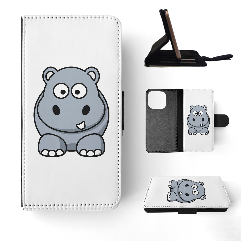 FLIP CASE FOR APPLE IPHONE|HIPPO HIPPOPOTAMUS 1 - Bild 31 von 193