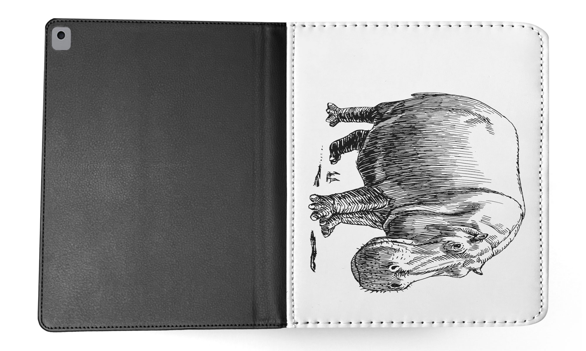 FUNDA FUNDA PARA APPLE IPAD|SKETCH HIPOPÓTAMO HIPOPÓTAMO - Imagen 24 de 55