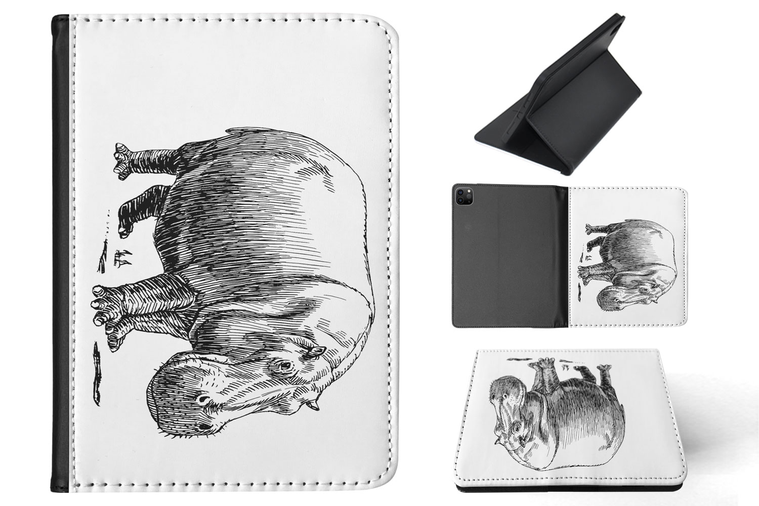 FUNDA FUNDA PARA APPLE IPAD|SKETCH HIPOPÓTAMO HIPOPÓTAMO - Imagen 36 de 55