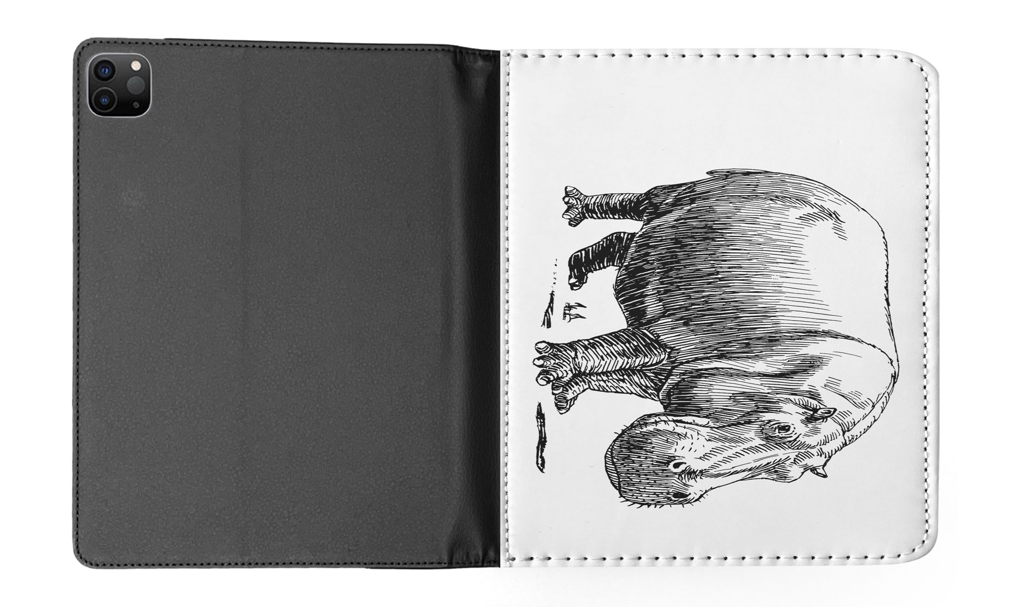 FUNDA FUNDA PARA APPLE IPAD|SKETCH HIPOPÓTAMO HIPOPÓTAMO - Imagen 39 de 55