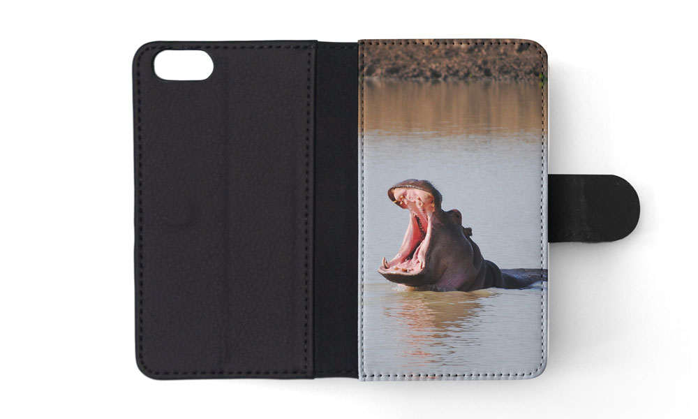 FLIP CASE FOR APPLE IPHONE|HIPPO HIPPOPOTAMUS 8 - Picture 172 of 193