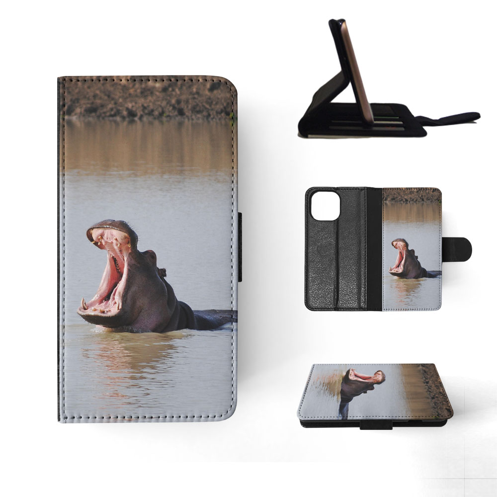 FLIP CASE FOR APPLE IPHONE|HIPPO HIPPOPOTAMUS 8 - Picture 81 of 193