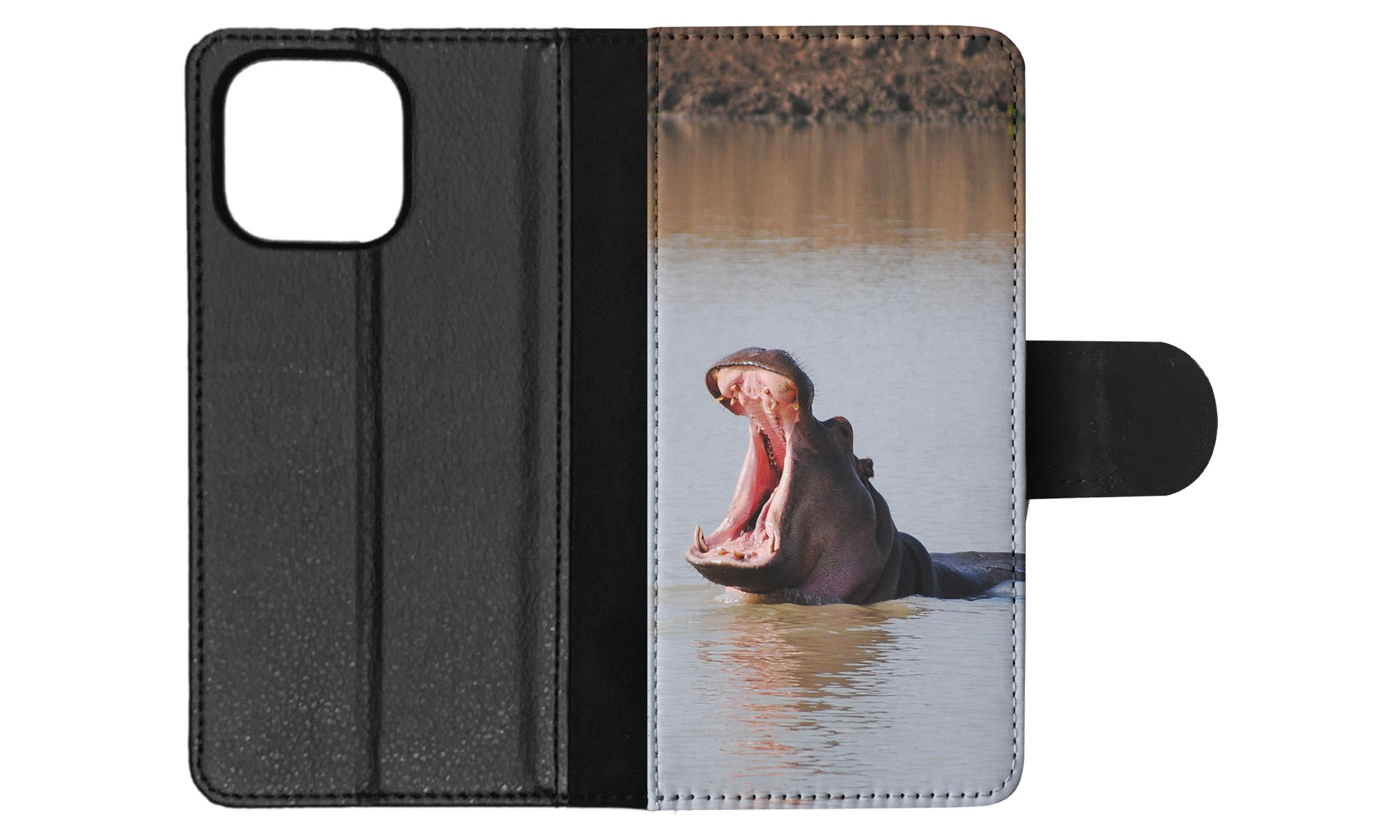 FLIP CASE FOR APPLE IPHONE|HIPPO HIPPOPOTAMUS 8 - Picture 69 of 193