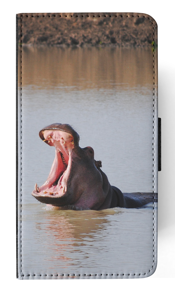 FLIP CASE FOR APPLE IPHONE|HIPPO HIPPOPOTAMUS 8 - Picture 150 of 193