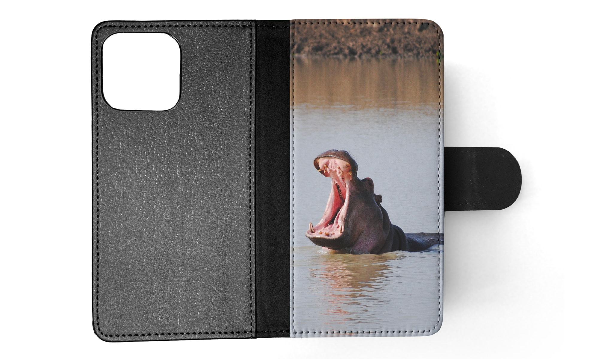 FLIP CASE FOR APPLE IPHONE|HIPPO HIPPOPOTAMUS 8 - Picture 29 of 193