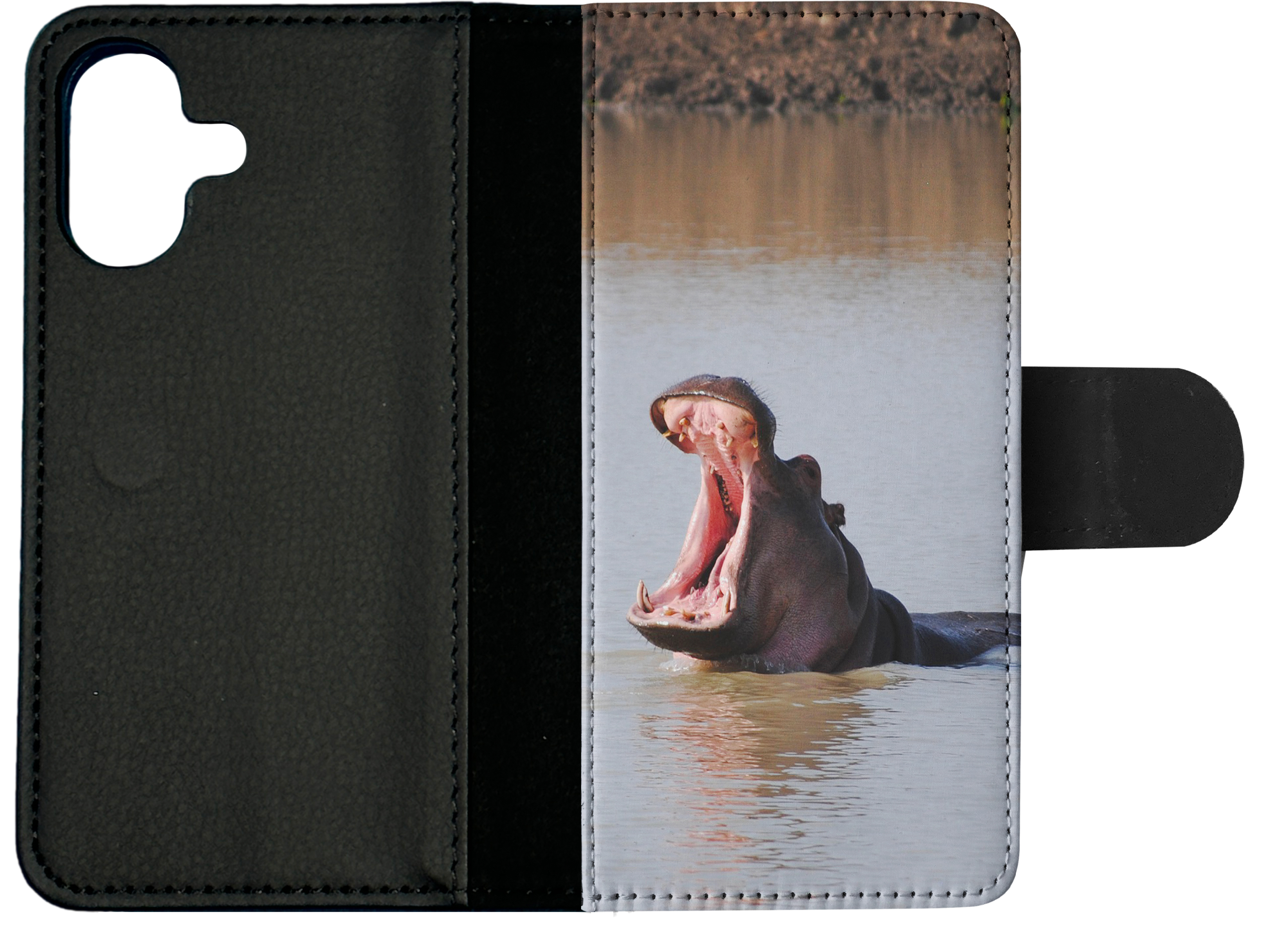 FLIP CASE FOR APPLE IPHONE|HIPPO HIPPOPOTAMUS 8 - Picture 24 of 193