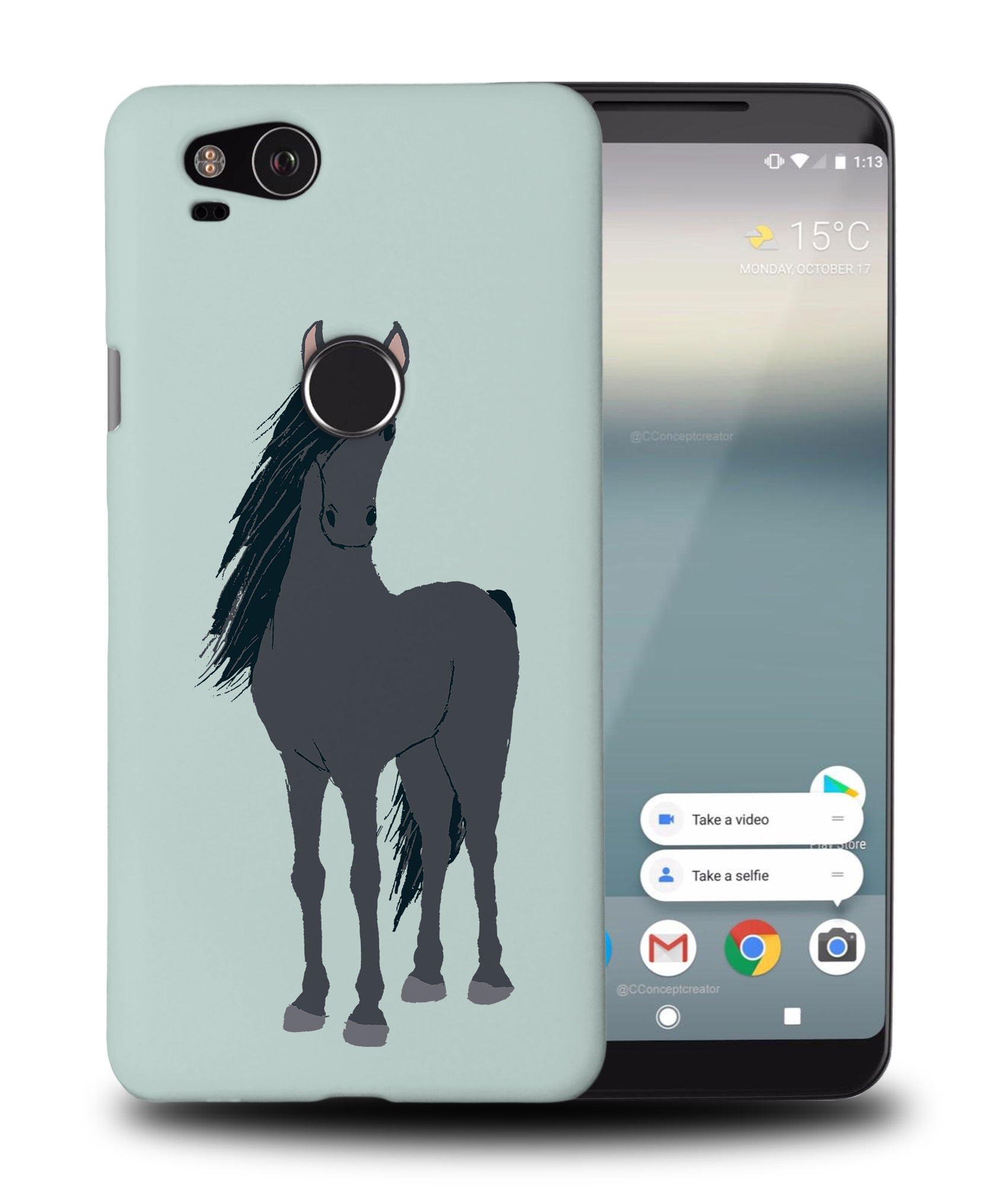 FUNDA FUNDA PARA GOOGLE PIXEL|DIBUJO DE CABALLO 1 - Imagen 9 de 11