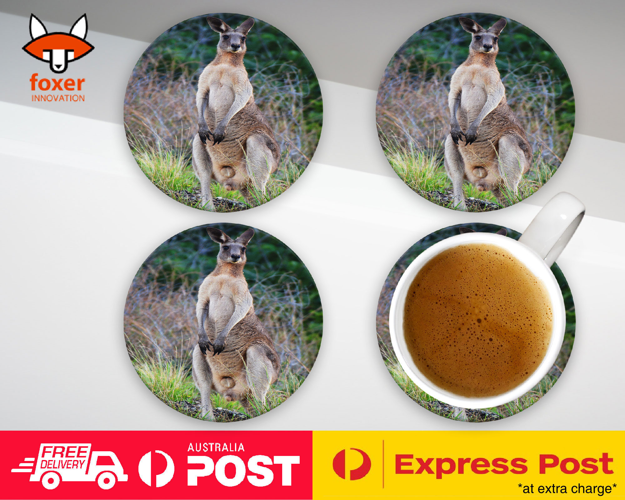 COASTER COFFEE DRINKING MAT|KANGAROO JOEY 1