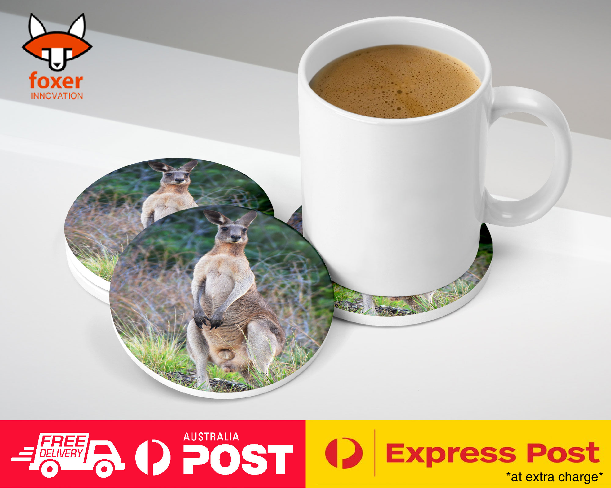 COASTER COFFEE DRINKING MAT|KANGAROO JOEY 1