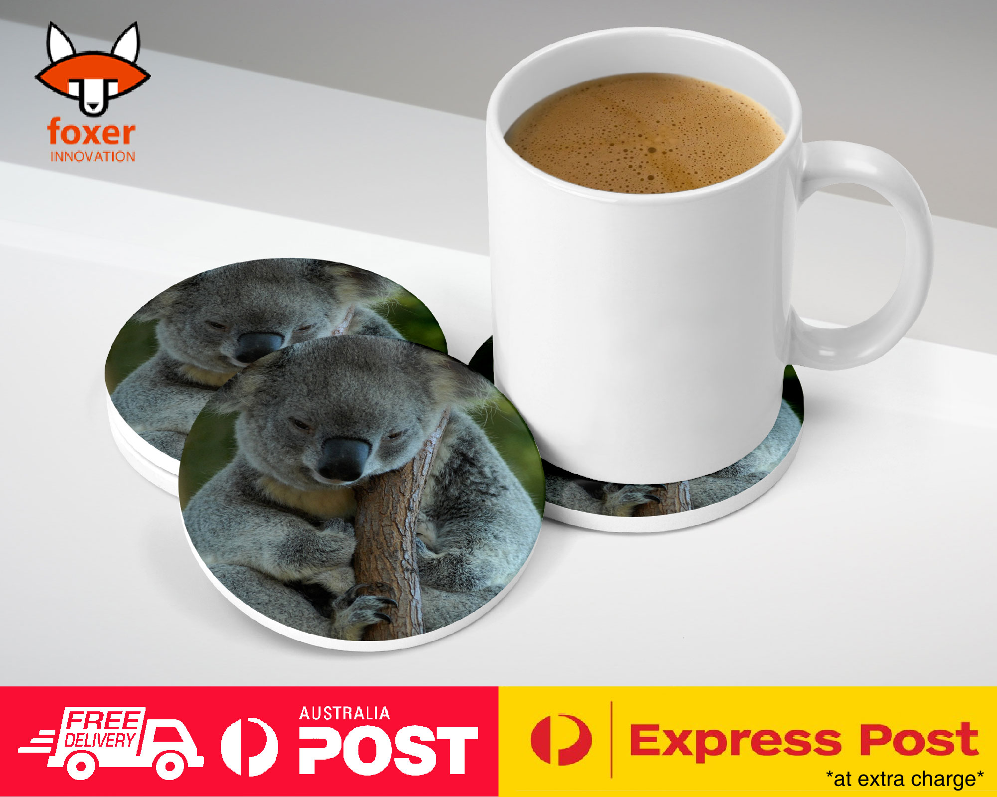 COASTER COFFEE DRINKING MAT|KOALA MARSUPIAL 9