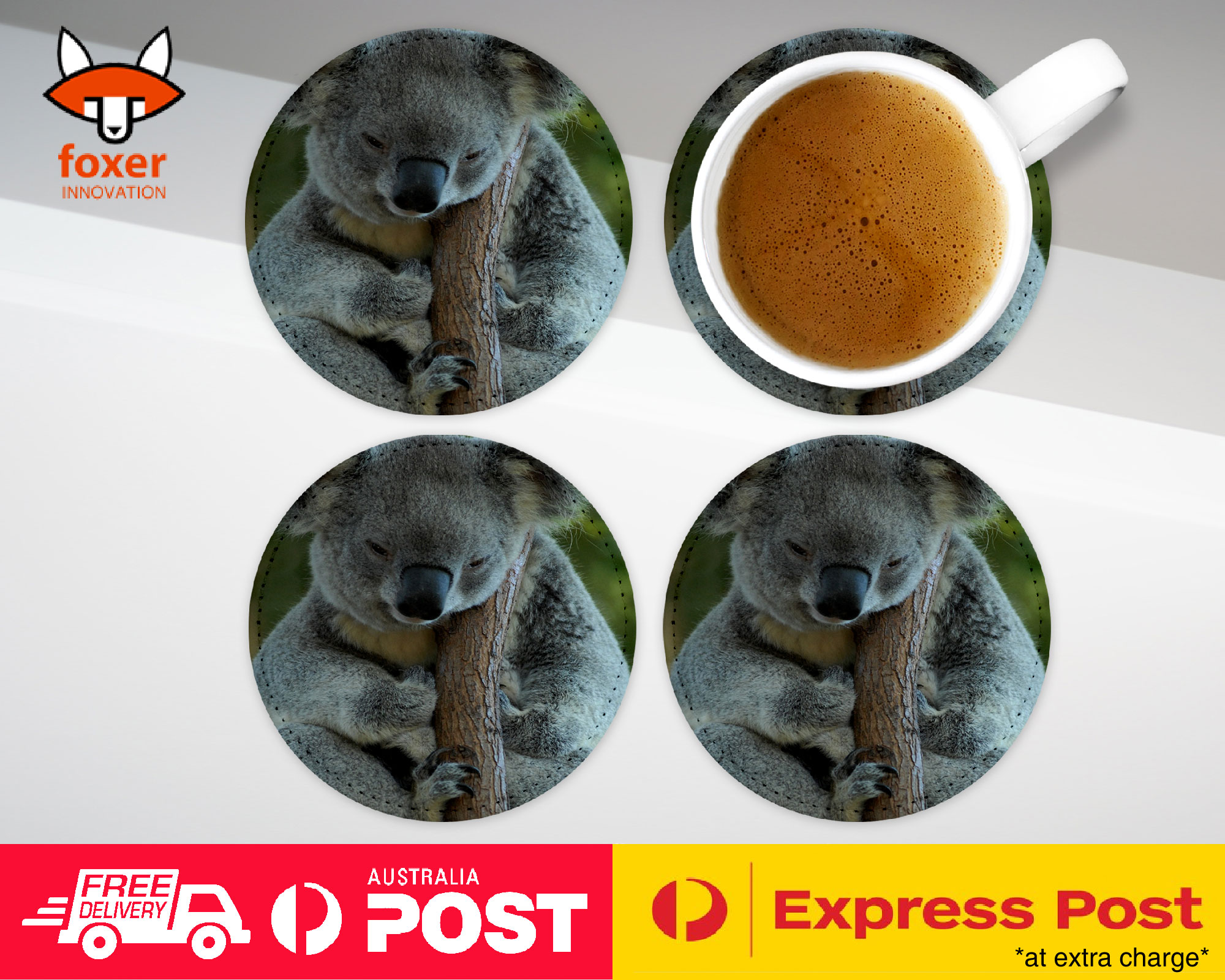 COASTER COFFEE DRINKING MAT|KOALA MARSUPIAL 9