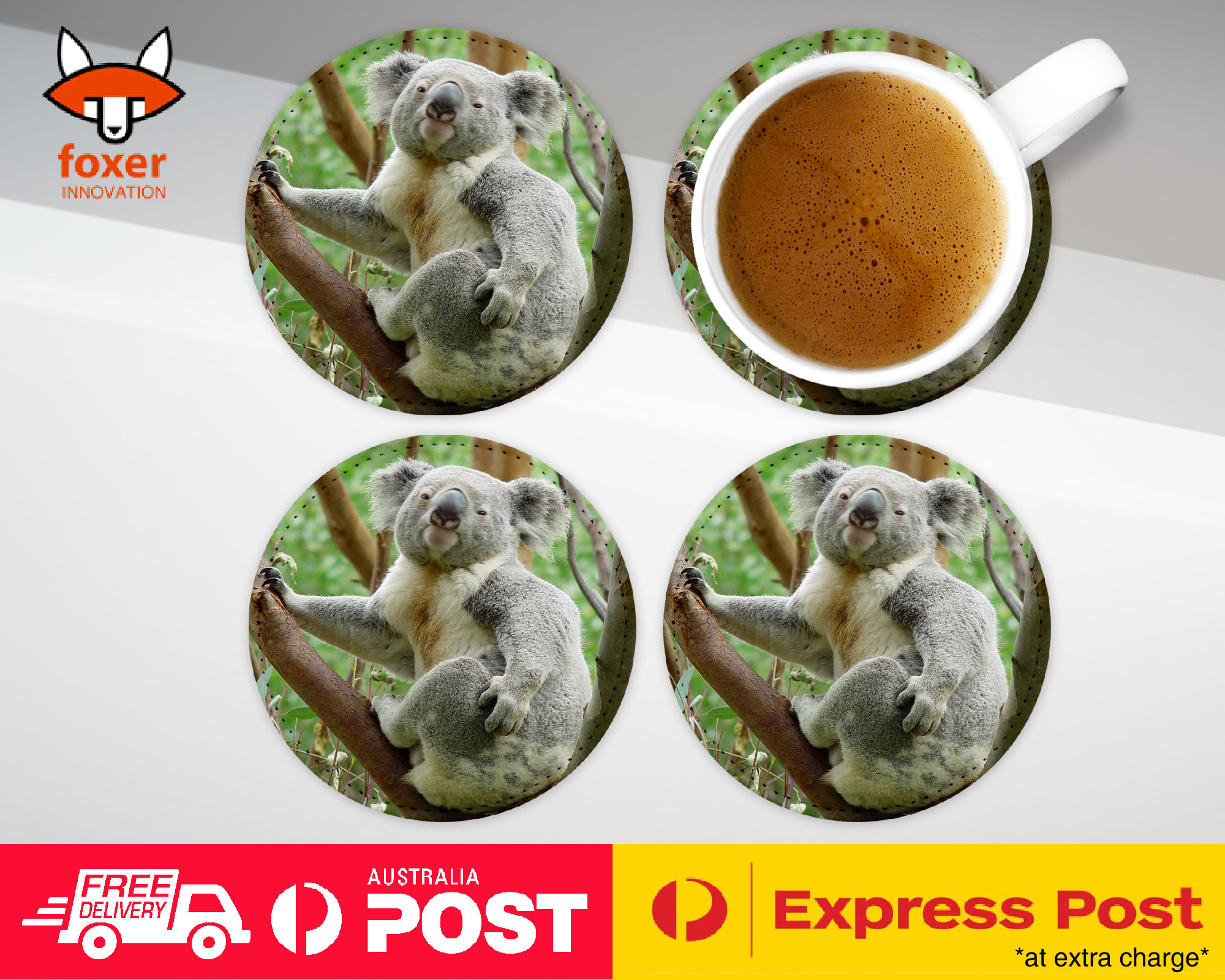 COASTER COFFEE DRINKING MAT|KOALA MARSUPIAL 19