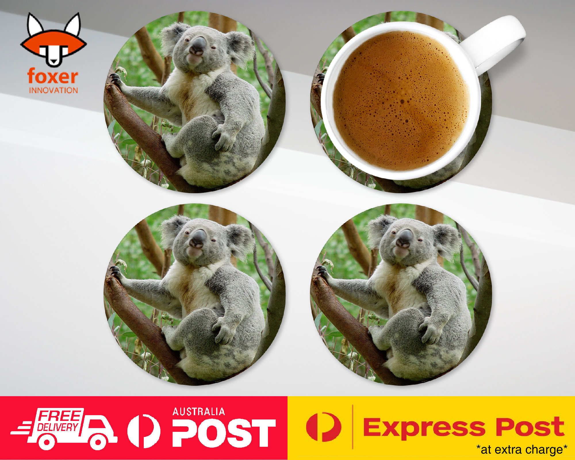 COASTER COFFEE DRINKING MAT|KOALA MARSUPIAL 19