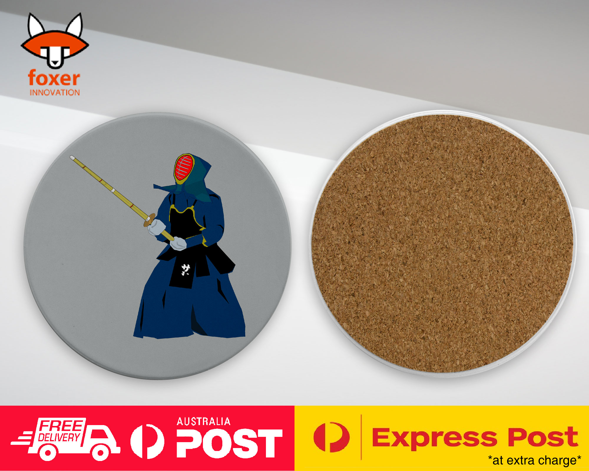 COASTER COFFEE DRINKING MAT|MARTIAL ARTS KENDO 2