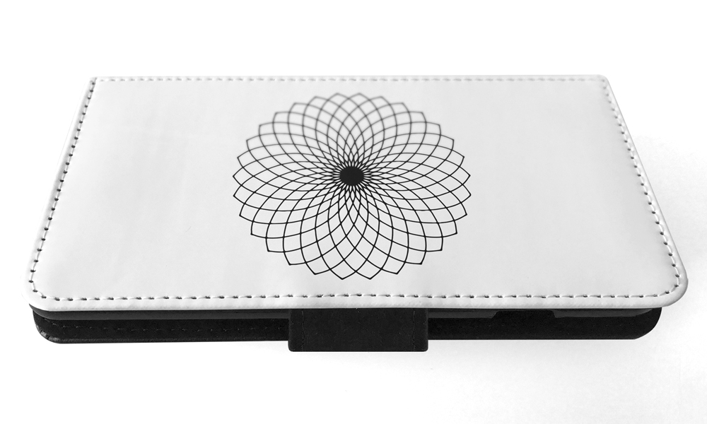 FLIP CASE FOR APPLE IPHONE|BLACK & WHITE FLORAL MANDALA 9 - Imagen 116 de 193