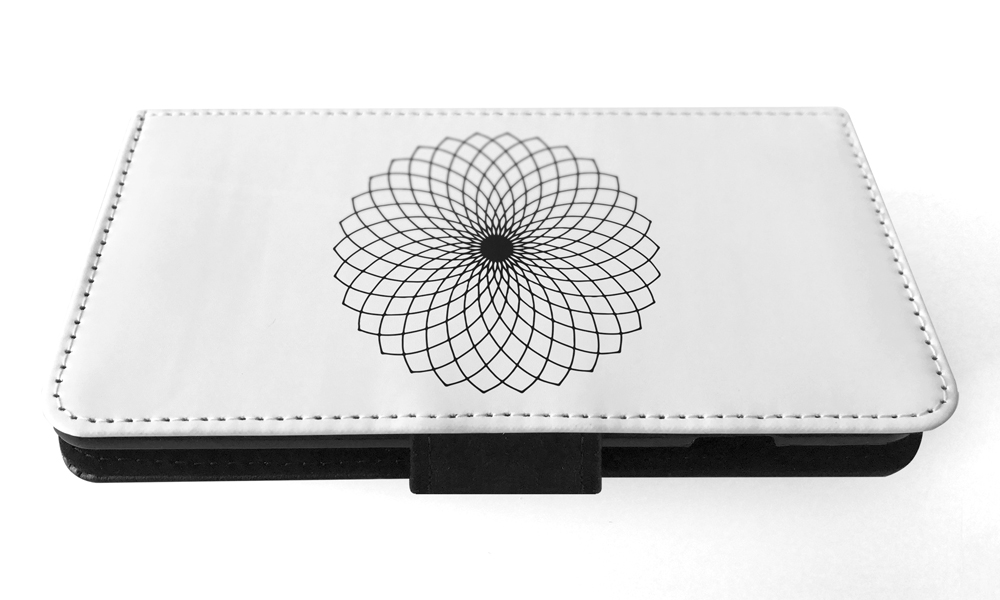 FLIP CASE FOR APPLE IPHONE|BLACK & WHITE FLORAL MANDALA 9 - Imagen 96 de 193