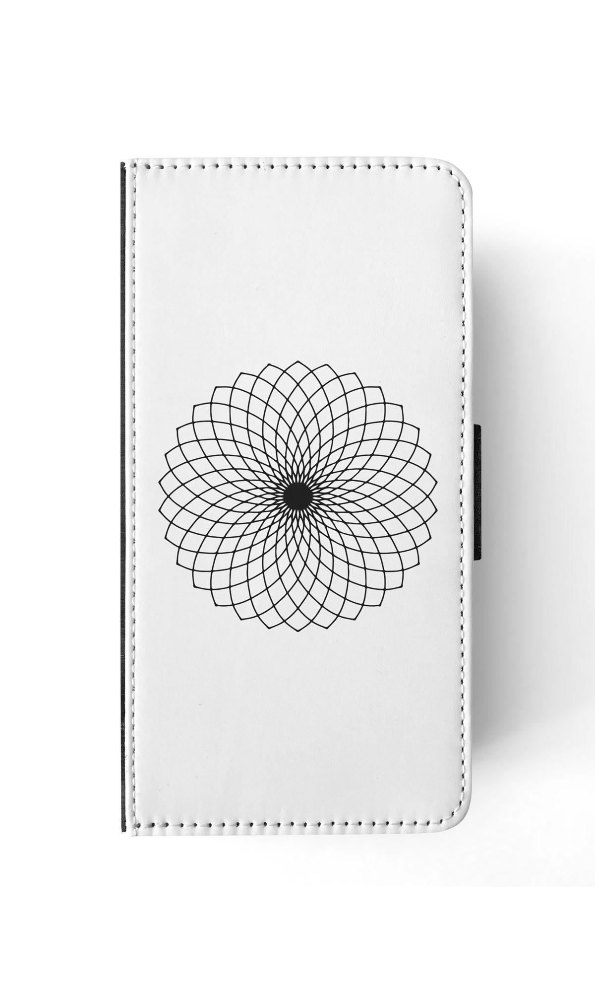 FLIP CASE FOR APPLE IPHONE|BLACK & WHITE FLORAL MANDALA 9 - Imagen 82 de 193