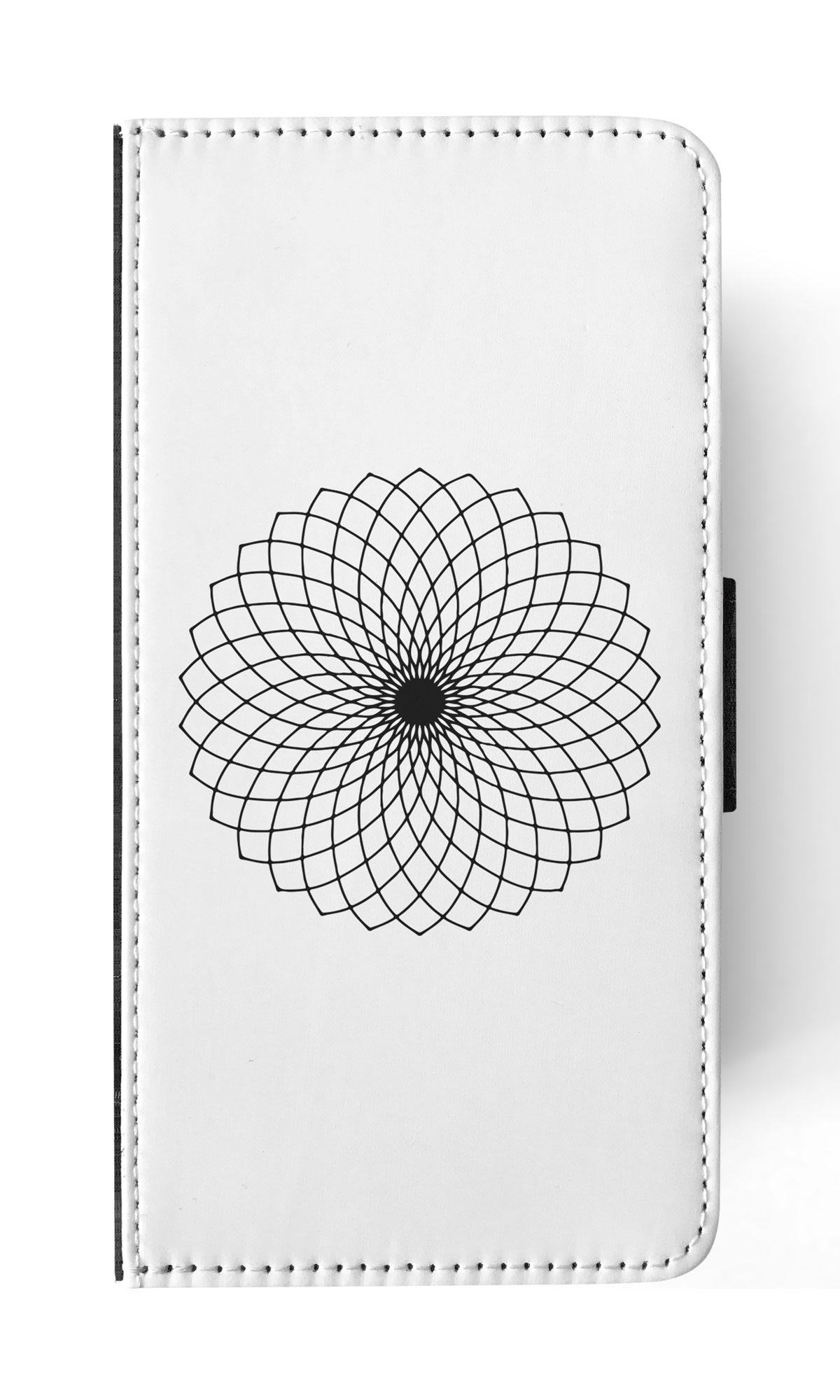 FLIP CASE FOR APPLE IPHONE|BLACK & WHITE FLORAL MANDALA 9 - Imagen 72 de 193