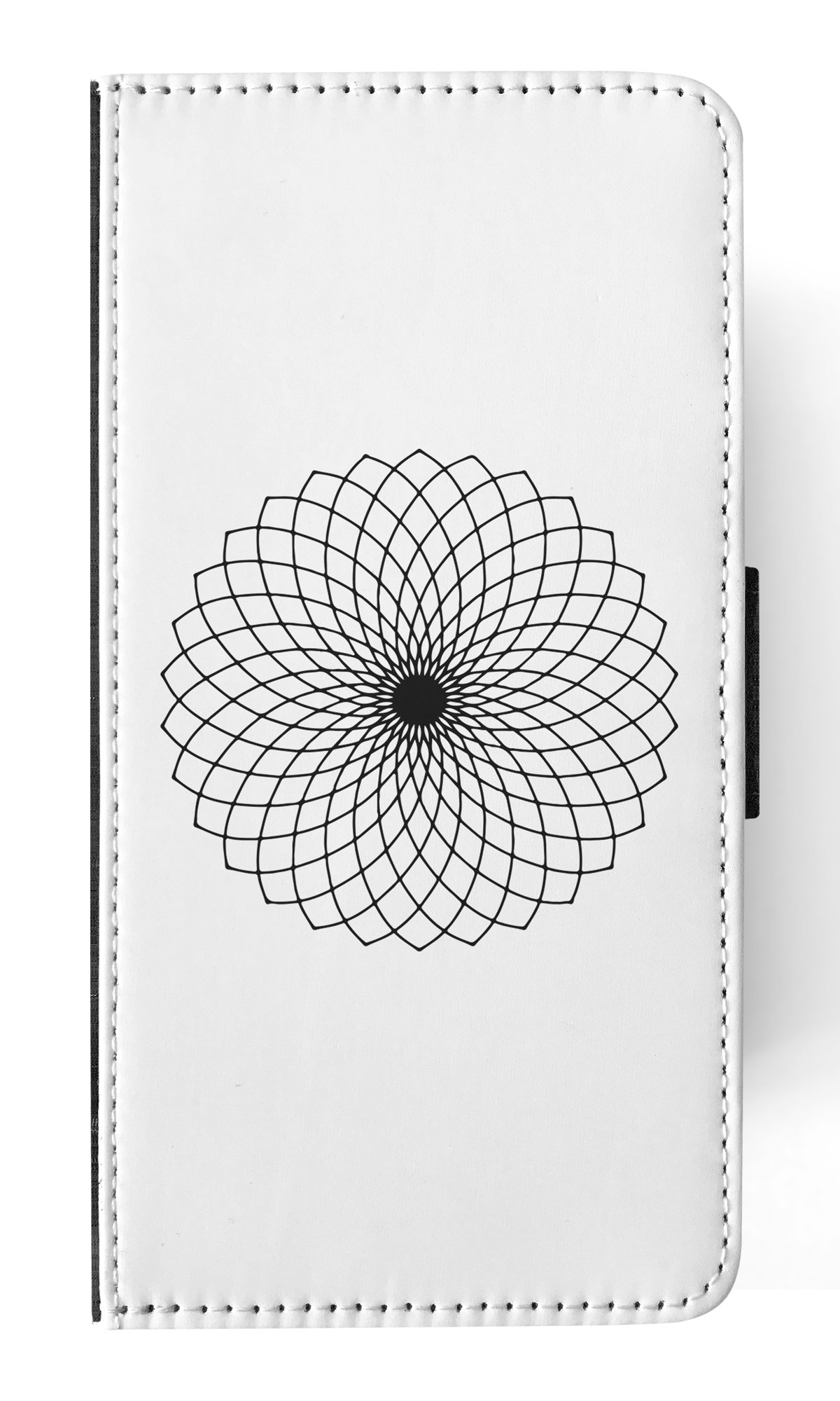 FLIP CASE FOR APPLE IPHONE|BLACK & WHITE FLORAL MANDALA 9 - Imagen 57 de 193