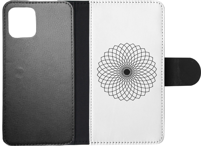 FLIP CASE FOR APPLE IPHONE|BLACK & WHITE FLORAL MANDALA 9 - Imagen 92 de 193